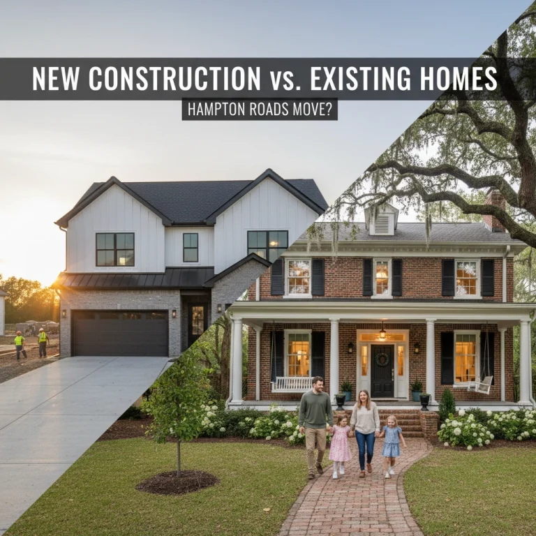 New Construction vs. Existing Homes: Which Is Better For Your Hampton Roads Move?